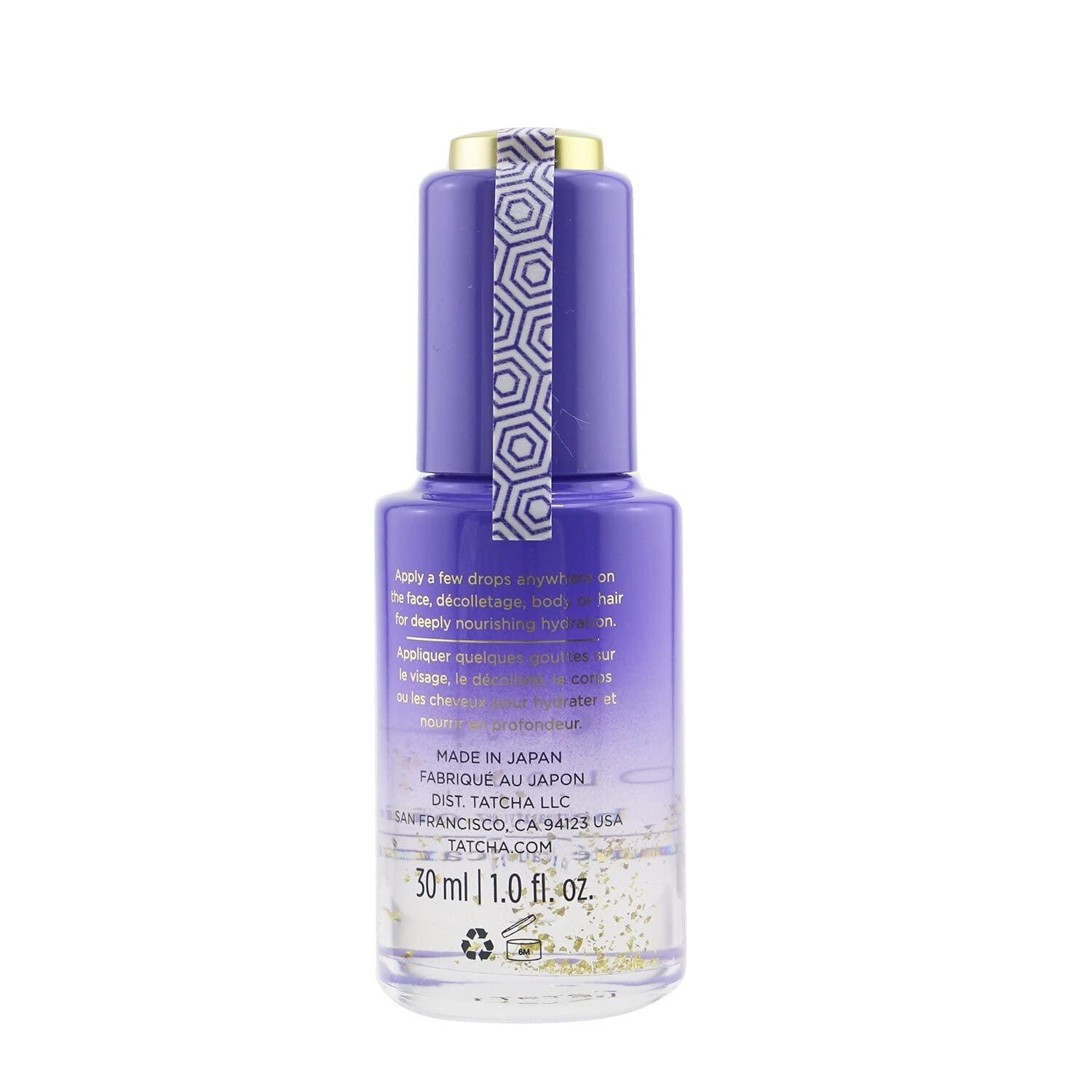 imageTATCHA Gold Camellia Beauty Oil  Moisturizing Face Body and Hair Oil Infused with 23karat Gold flakes  30 ml  1 oz
