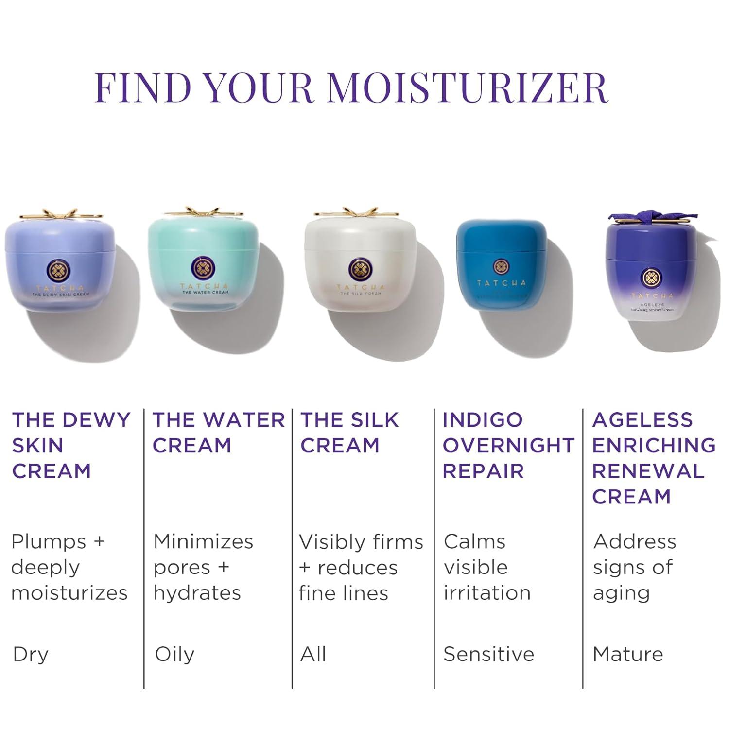 imageTATCHA Indigo Overnight Repair  Face Cream ampamp Serum Treatment Fragrance Free Night Cream 50 ml  17 oz