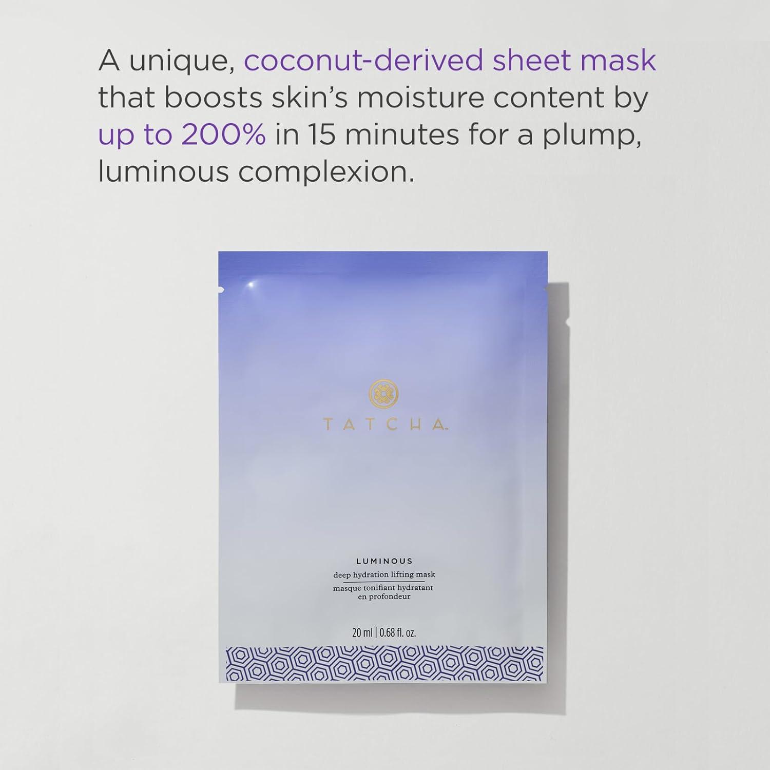 imageTATCHA Luminous Deep Hydration Lifting Mask  Single Use Mask for Luminous Skin  20 ml  068 oz