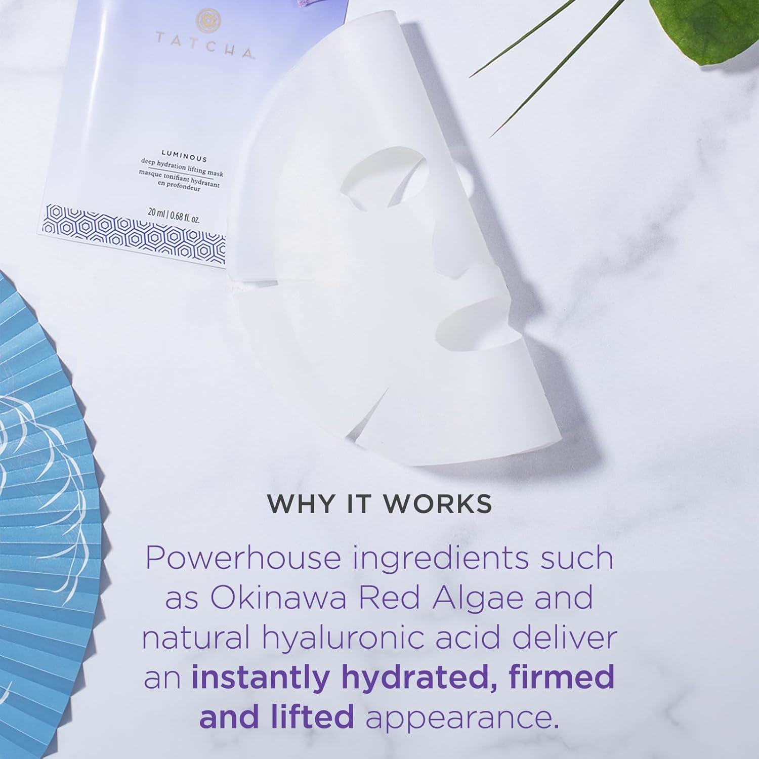 imageTATCHA Luminous Deep Hydration Lifting Mask  Single Use Mask for Luminous Skin  20 ml  068 oz