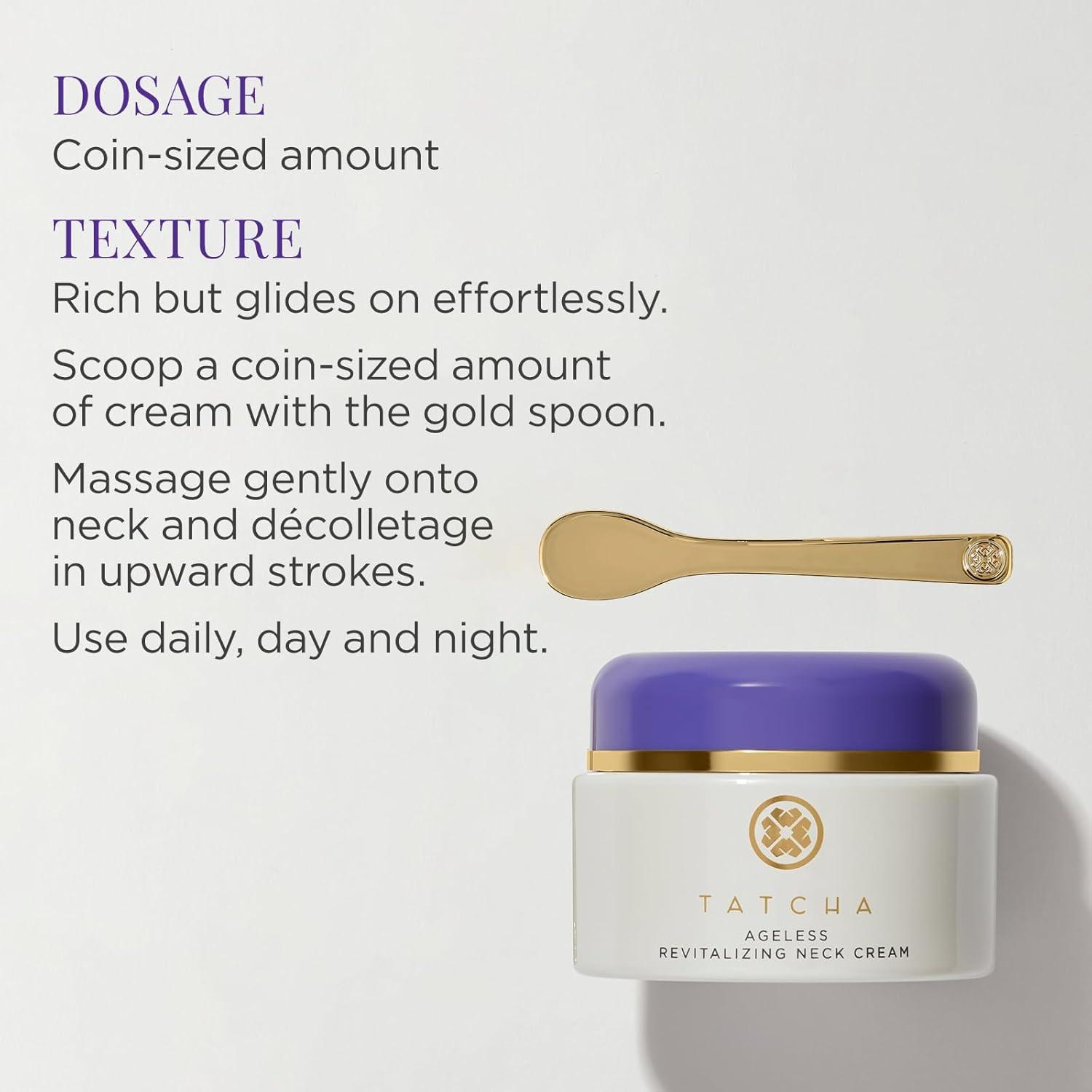 imageTATCHA Revitalizing Neck Cream  Hydrate Smooth ampamp Nourish Delicate Skin on Neck and Dcolletage 50 ml  17 oz