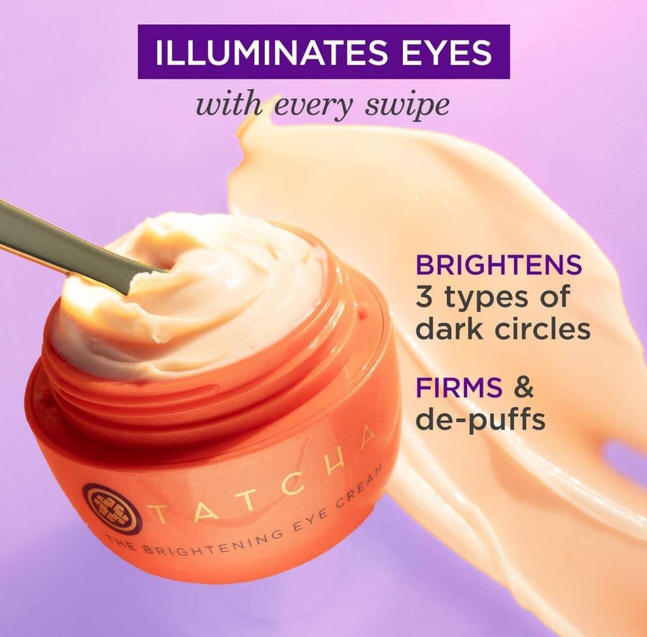 imageTATCHA The Brightening Eye Cream  Brightening ampamp Dark Circle Reduction with Vitamin C for Bight Firm Undereyes 15 ml  05 fl oz