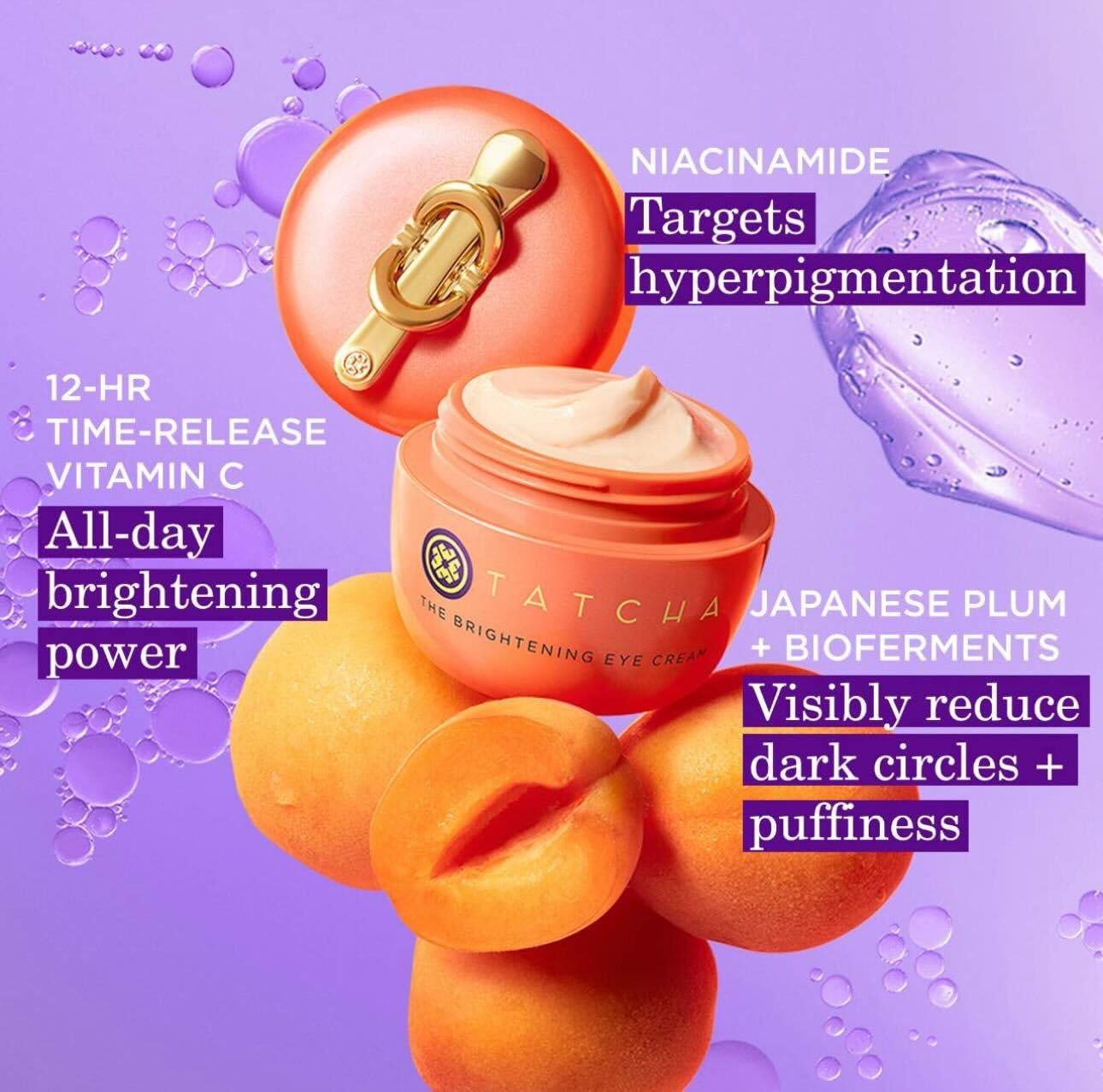 imageTATCHA The Brightening Eye Cream  Brightening ampamp Dark Circle Reduction with Vitamin C for Bight Firm Undereyes 15 ml  05 fl oz