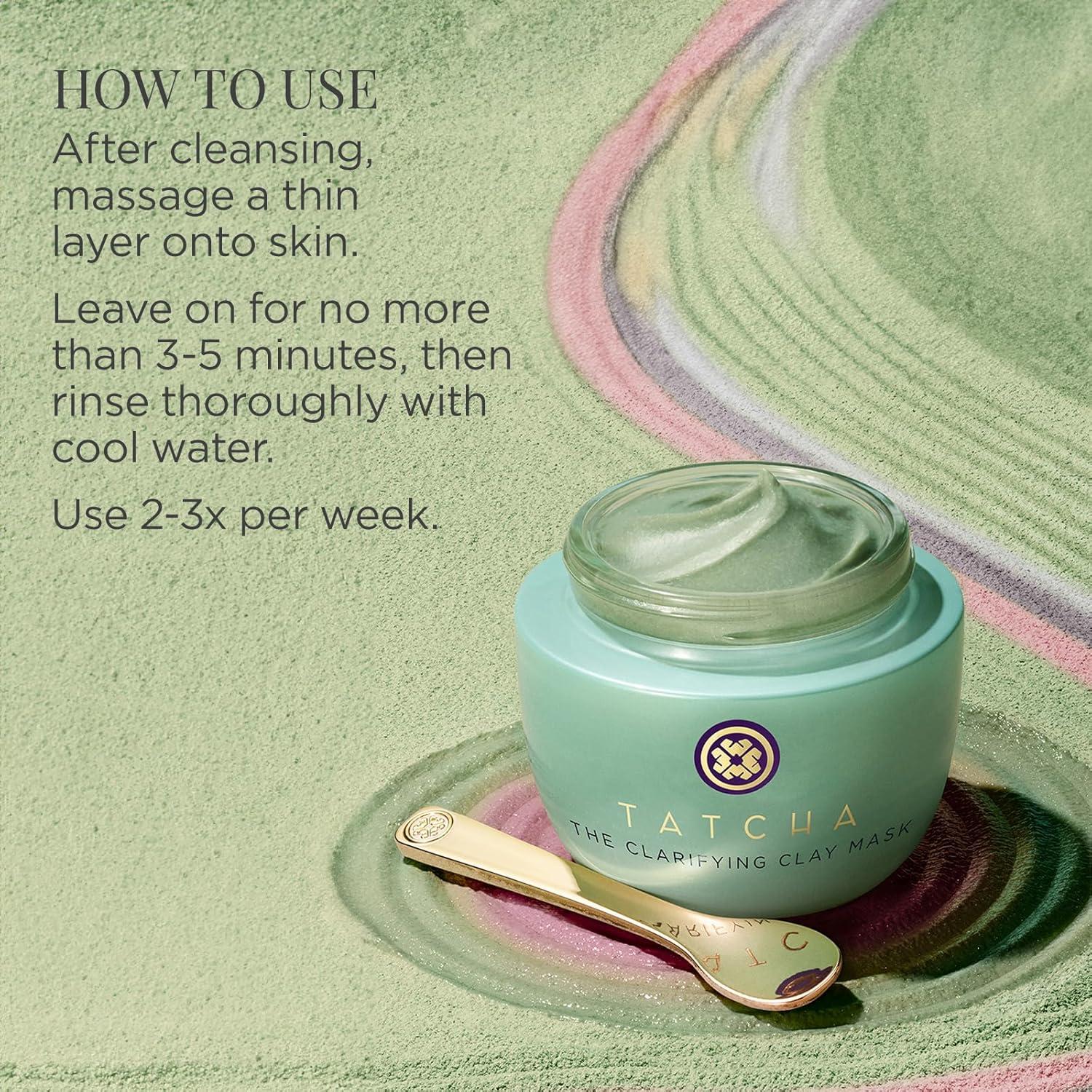 imageTATCHA The Clarifying Clay Mask  Exfoliating Pore Treatment Creates a Warming Sensation To Open ampamp Purify Pores 50 ml  17 oz