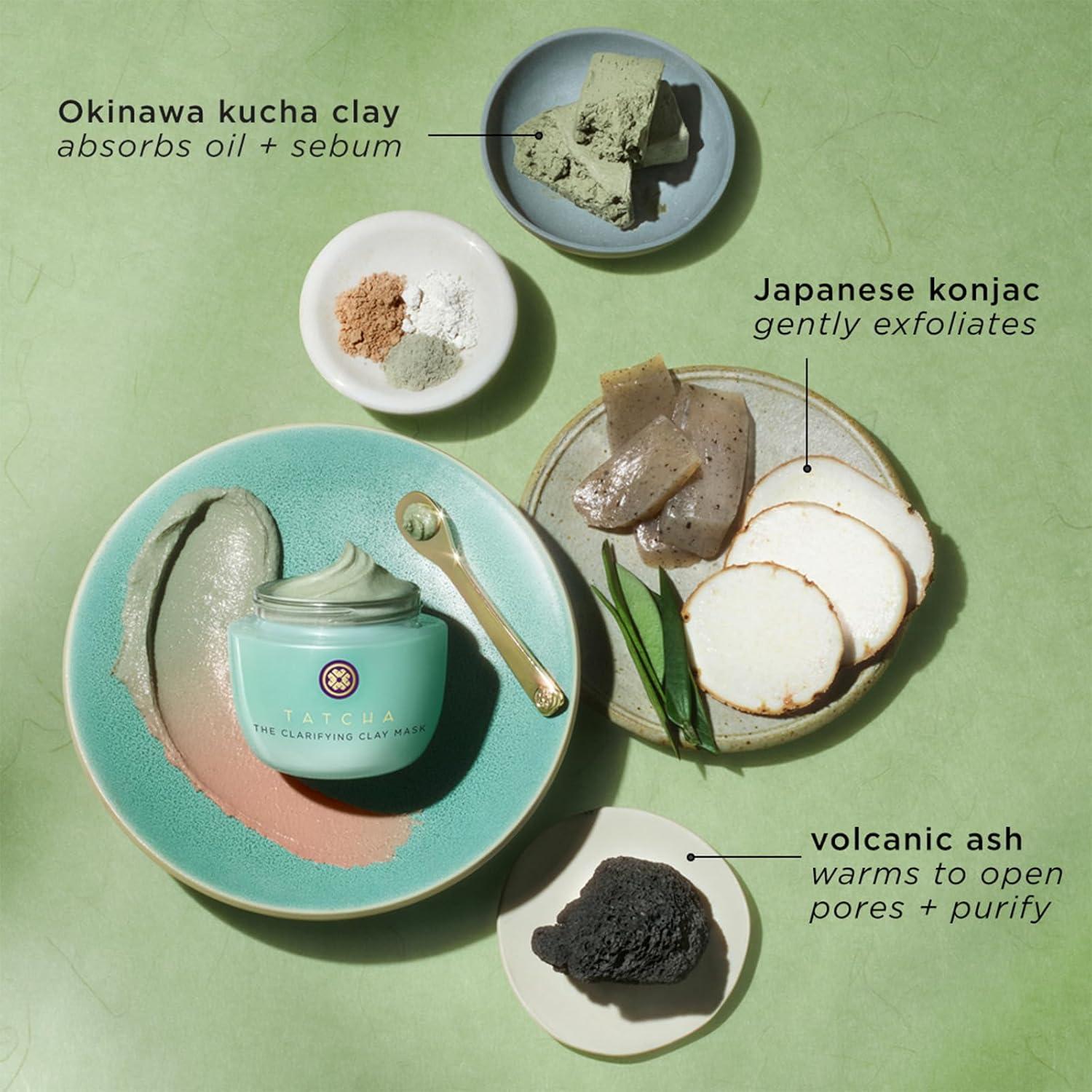 imageTATCHA The Clarifying Clay Mask  Exfoliating Pore Treatment Creates a Warming Sensation To Open ampamp Purify Pores 50 ml  17 oz