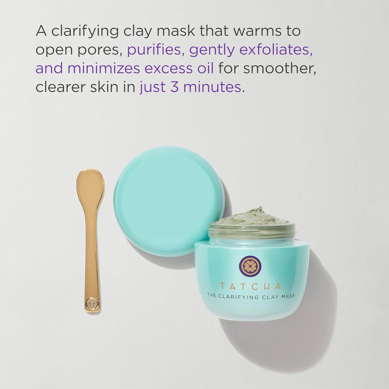 imageTATCHA The Clarifying Clay Mask  Exfoliating Pore Treatment Creates a Warming Sensation To Open ampamp Purify Pores 50 ml  17 oz