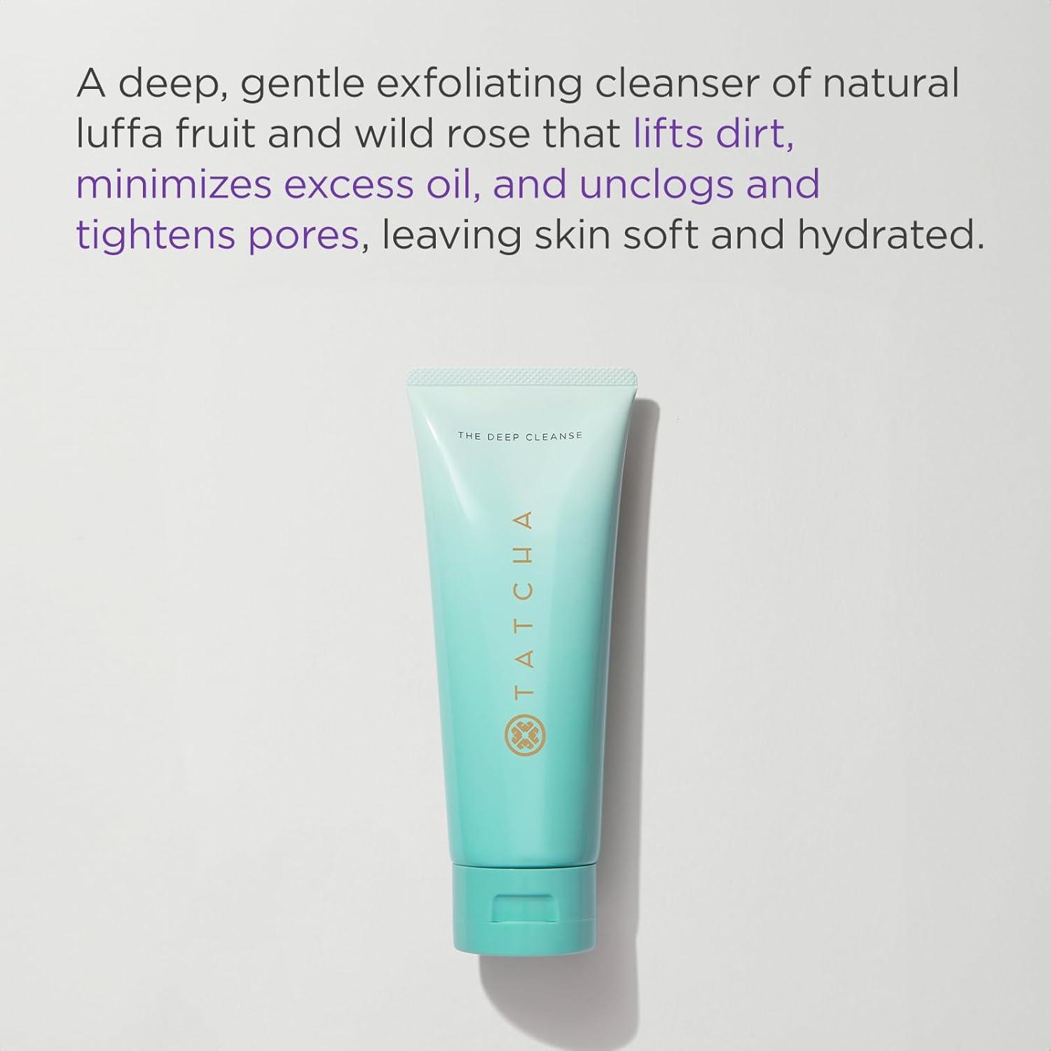imageTATCHA The Deep Cleanse  Deep Gentle Exfoliating Cleanser Lifts Dirt Minimizes Excess Oil ampamp Unclogs ampamp Tightens Pores5 Fl Oz Pack of 1