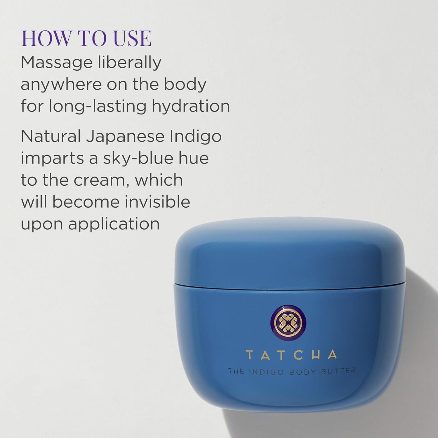 imageTATCHA The Indigo Body Butter  Soothing Silk Body Cream for Skin Dryness ampamp Eczema 200 ml  68 oz