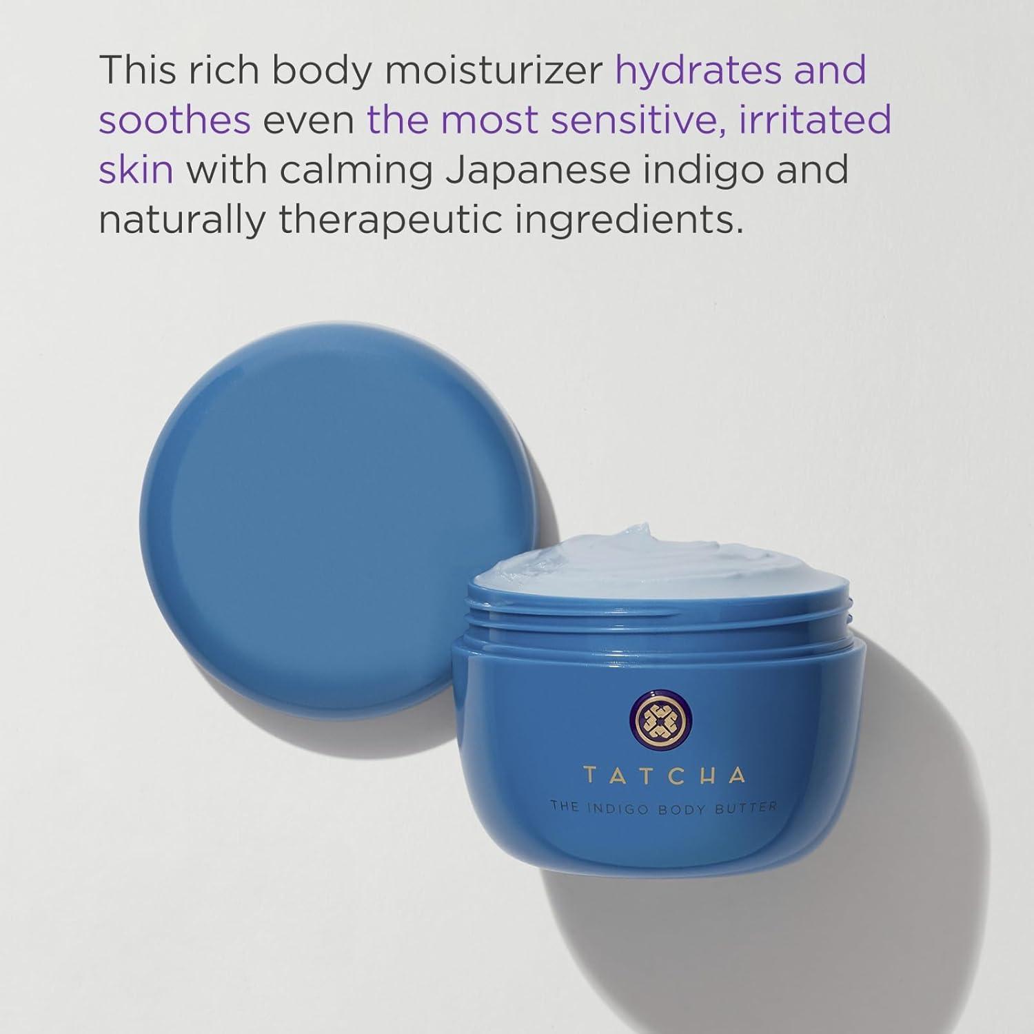 imageTATCHA The Indigo Body Butter  Soothing Silk Body Cream for Skin Dryness ampamp Eczema 200 ml  68 oz