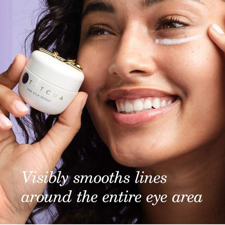 imageTATCHA The Silk Peony Melting Under Eye Cream  Hydration with LineSmoothing Eye Cream for Wrinkles and Hydration  15 ml  05 oz