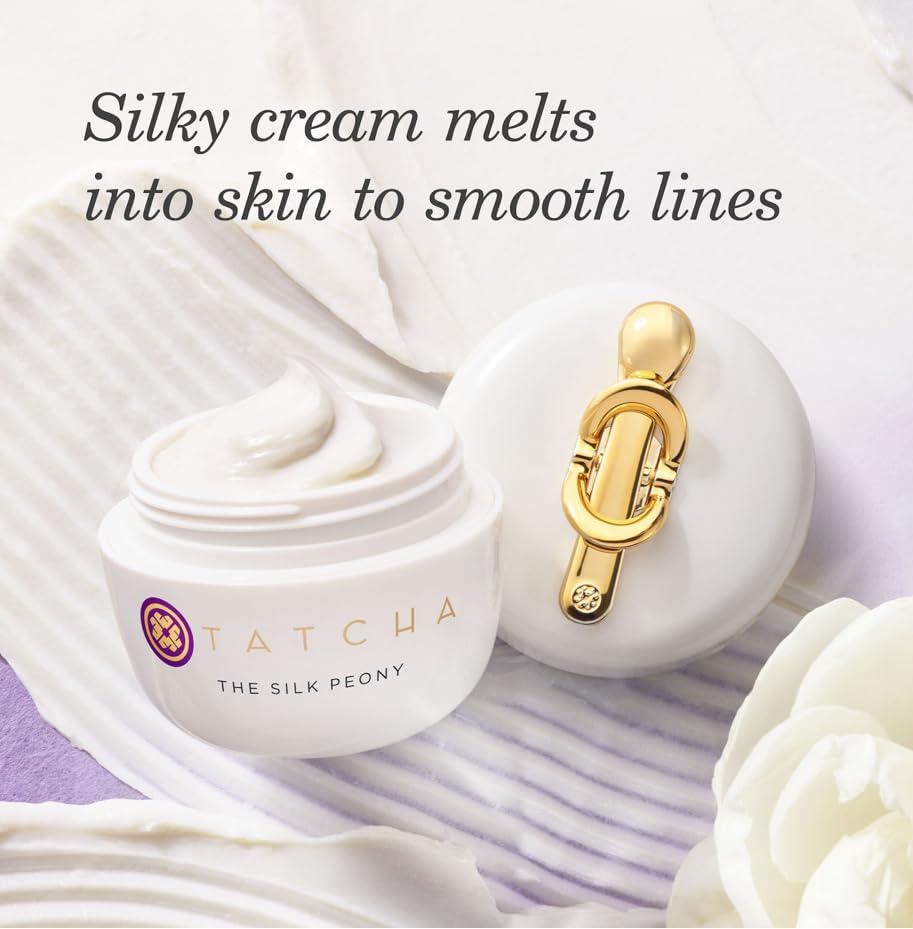 imageTATCHA The Silk Peony Melting Under Eye Cream  Hydration with LineSmoothing Eye Cream for Wrinkles and Hydration  15 ml  05 oz