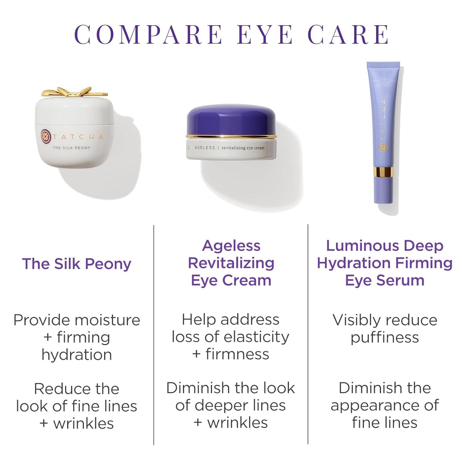 imageTATCHA The Silk Peony Melting Under Eye Cream  Hydration with LineSmoothing Eye Cream for Wrinkles and Hydration  15 ml  05 oz