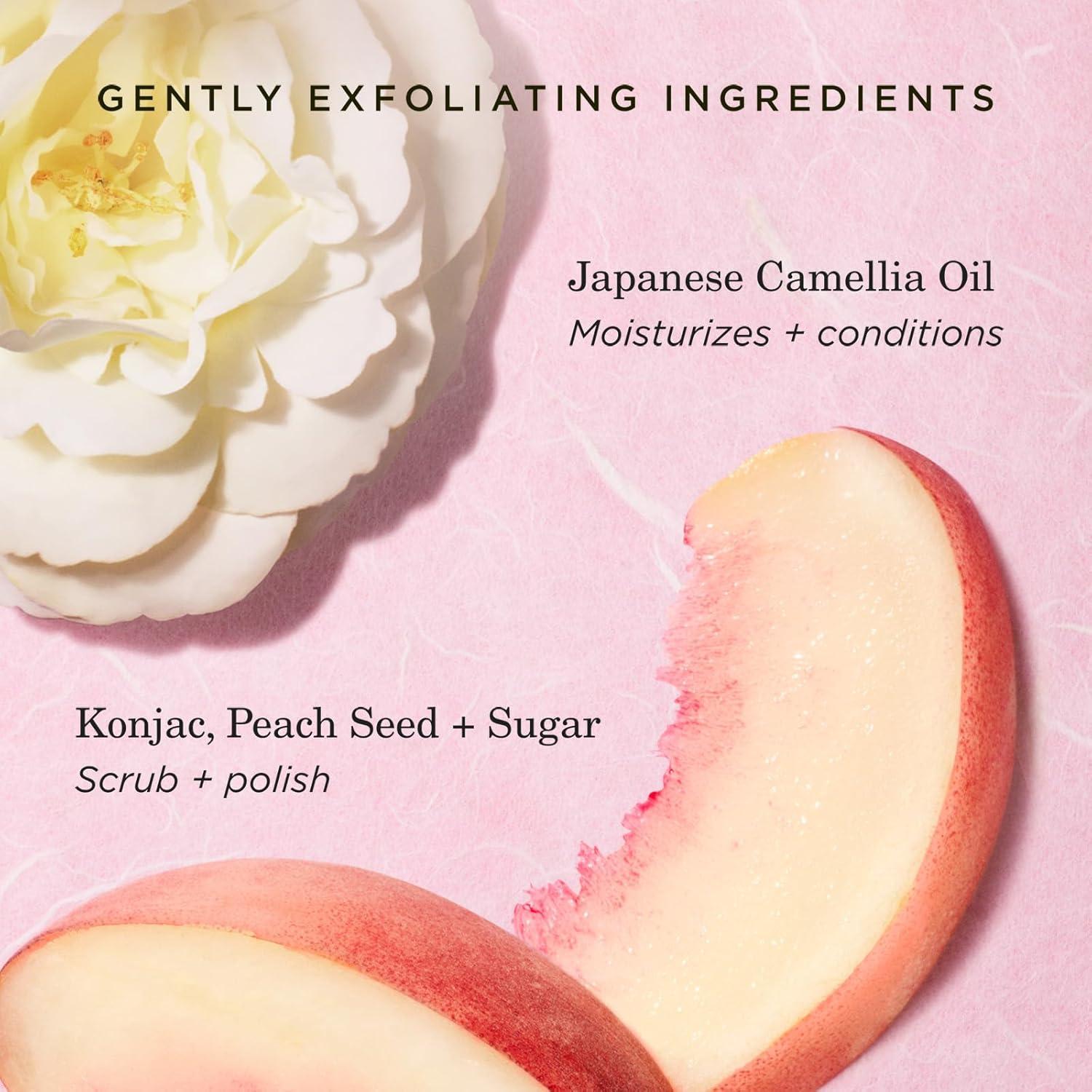 imageTatcha Kissu Lip Scrub Moisturizing Lip Exfoliant with Peach Seed Scrub for Polish Smooth Lips