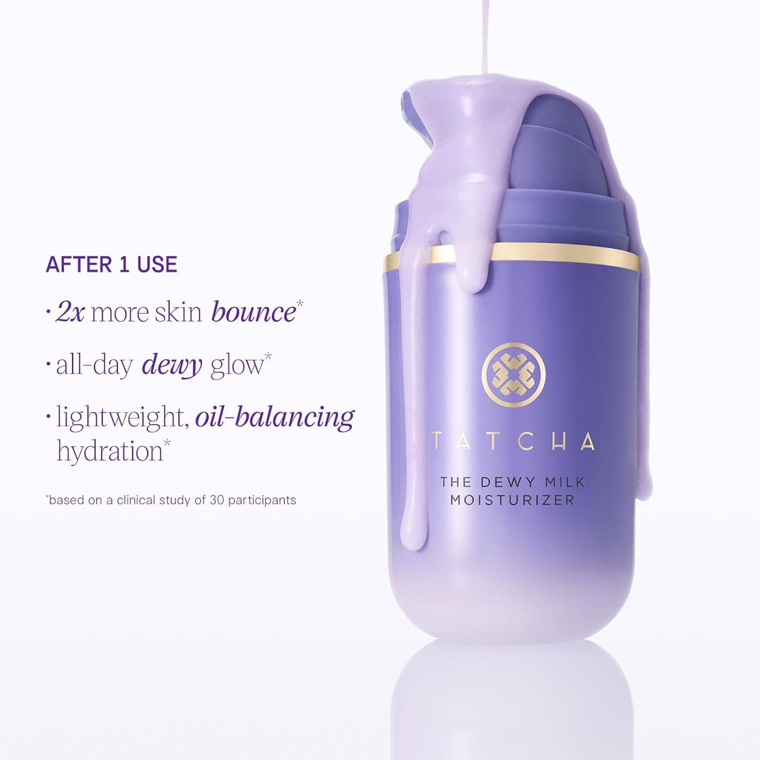 imageTatcha The Dewy Milk Moisturizer Lightweight OilBalancing Hydration for Bouncy Skin ampamp a Lasting Dewy Glow