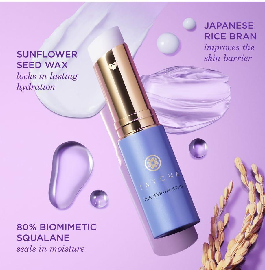 imageTatcha The Serum Stick  Smooth Dry Fine Lines Instantly Face ampamp Eye Brightener Stick 8 G  028 oz