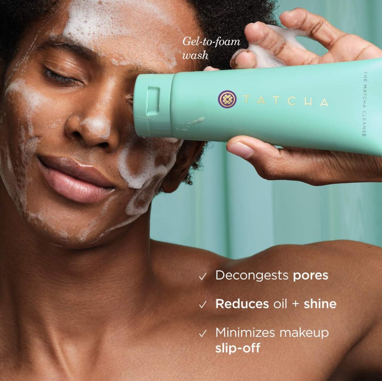 imageThe Matcha Cleanse  Daily Clarifying Gel Cleanser Decongests Pores and Balances Oil For Primed Shine Free Skin  5 oz