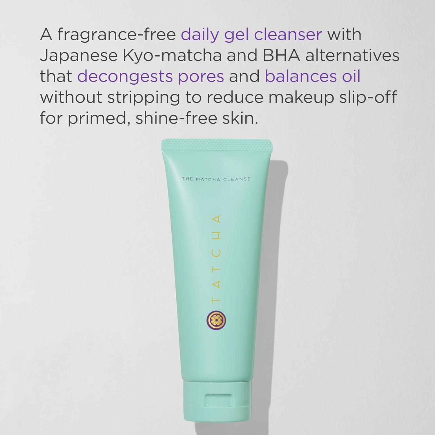 imageThe Matcha Cleanse  Daily Clarifying Gel Cleanser Decongests Pores and Balances Oil For Primed Shine Free Skin  5 oz