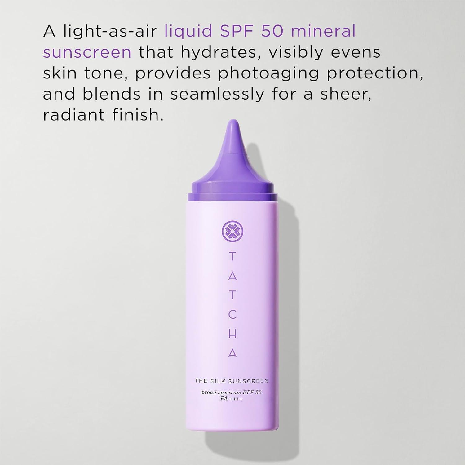 imageThe Silk Sunscreen  Broad Spectrum SPF 50 PA Weightless Hydrating Mineral Sunscreen New ampamp Improved Packaging 50 ml