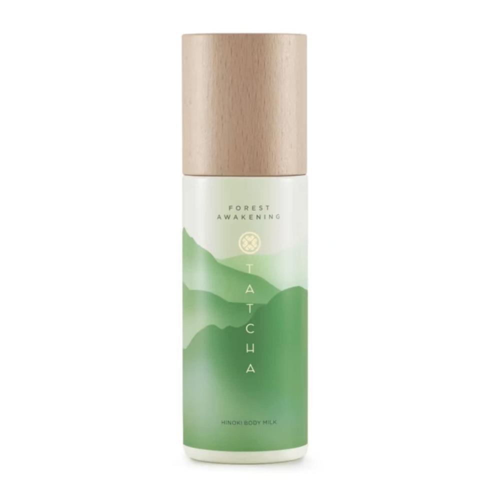 imageTATCHA Forest Awakening Hinoki Body Milk  Lightweight Milky Lotion to Renew Dry Skin 132 ml  45 fl oz