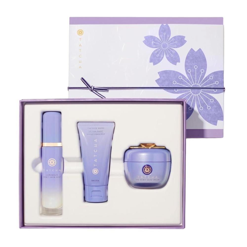 imageTatcha Replenishing Care Set  Rice Wash Dewy Skin Mist ampamp Dewy Skin Cream 139 VALUE