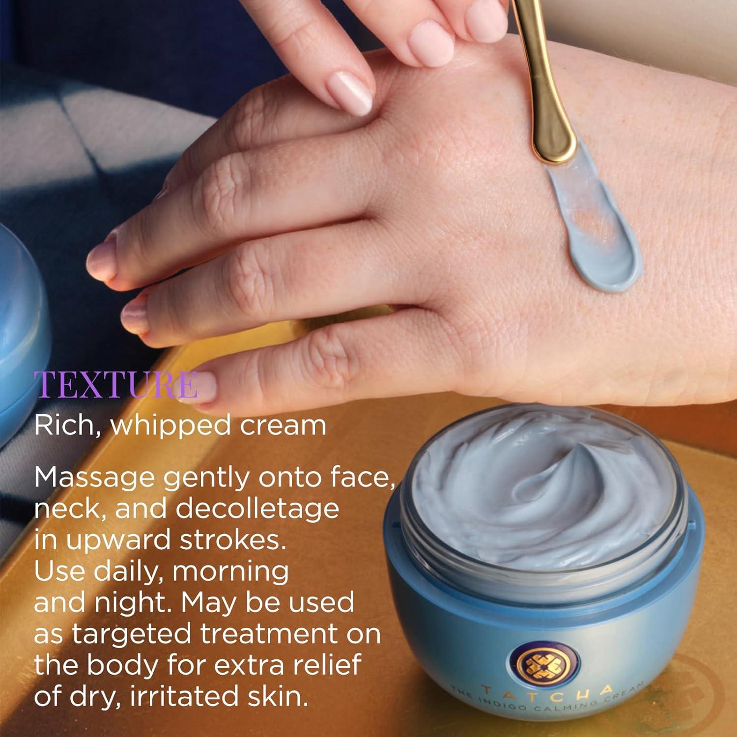 imageTATCHA Indigo Calming Cream  Face Moisturizing Cream for Eczema ampamp Redness  50ml  17 oz