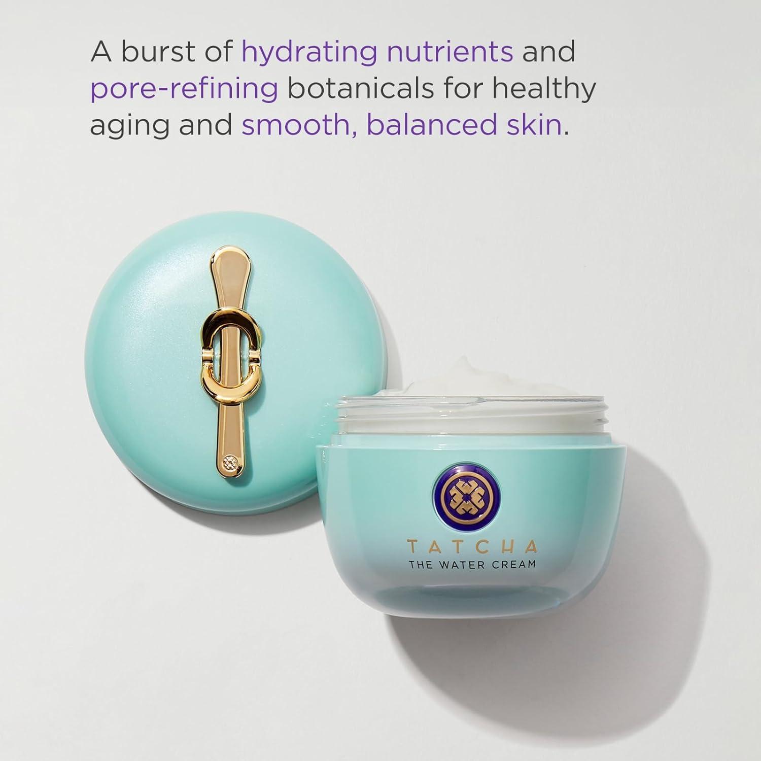 imageTATCHA The Water Cream  Cream Moisturizer for Face Optimal Hydration For Pure Poreless Skin034 Ounce Pack of 1