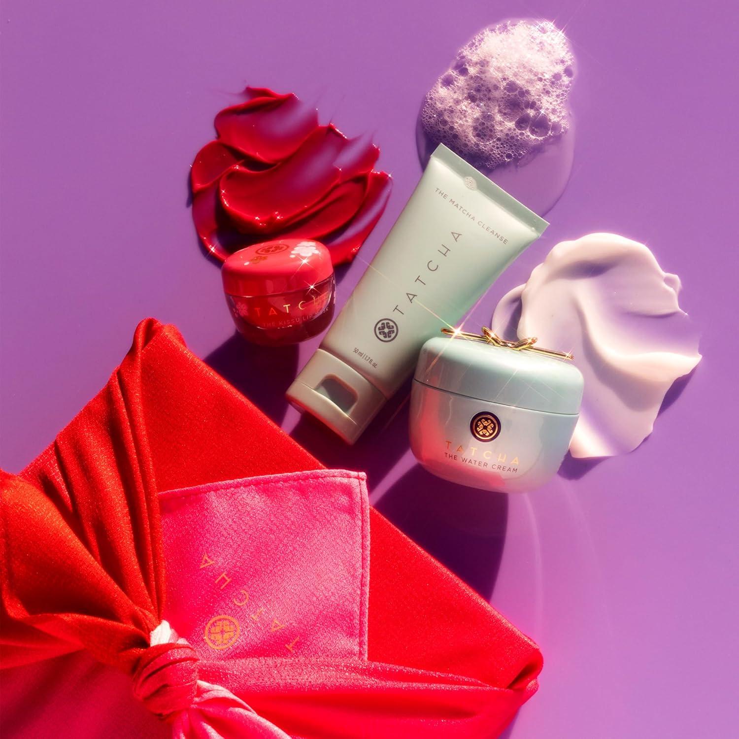 imageTATCHA Pure Pores Lush Lips Set The Matcha Cleanse The Water Cream ampamp The LimitedEdition Kissu Lip Mask Plum Blossom 119 value