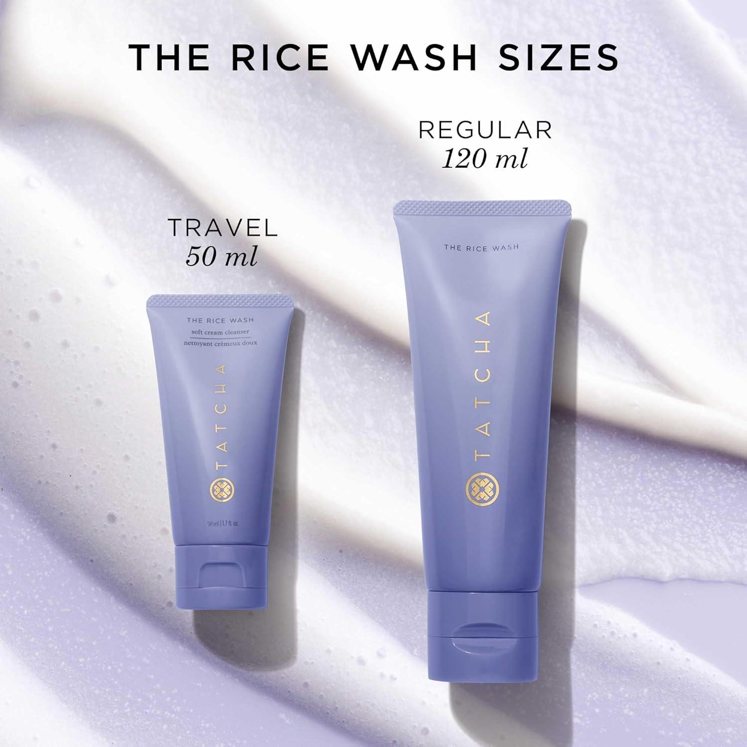 imageTATCHA The Rice Wash Travel Size Soft Cream Facial Cleanser Washes Away Buildup Without Stripping Skin For A Soft Luminous Complexion 17 oz