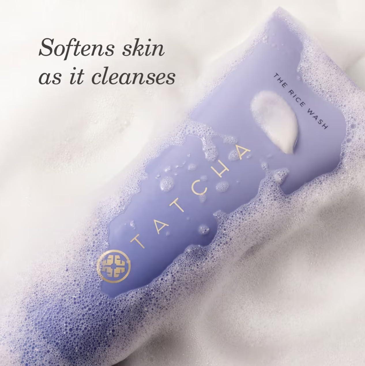 imageTATCHA The Rice Wash Travel Size Soft Cream Facial Cleanser Washes Away Buildup Without Stripping Skin For A Soft Luminous Complexion 17 oz